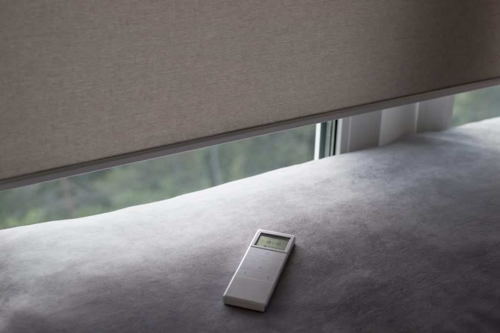 Remote control roller blinds. Credit: Deposit Photos